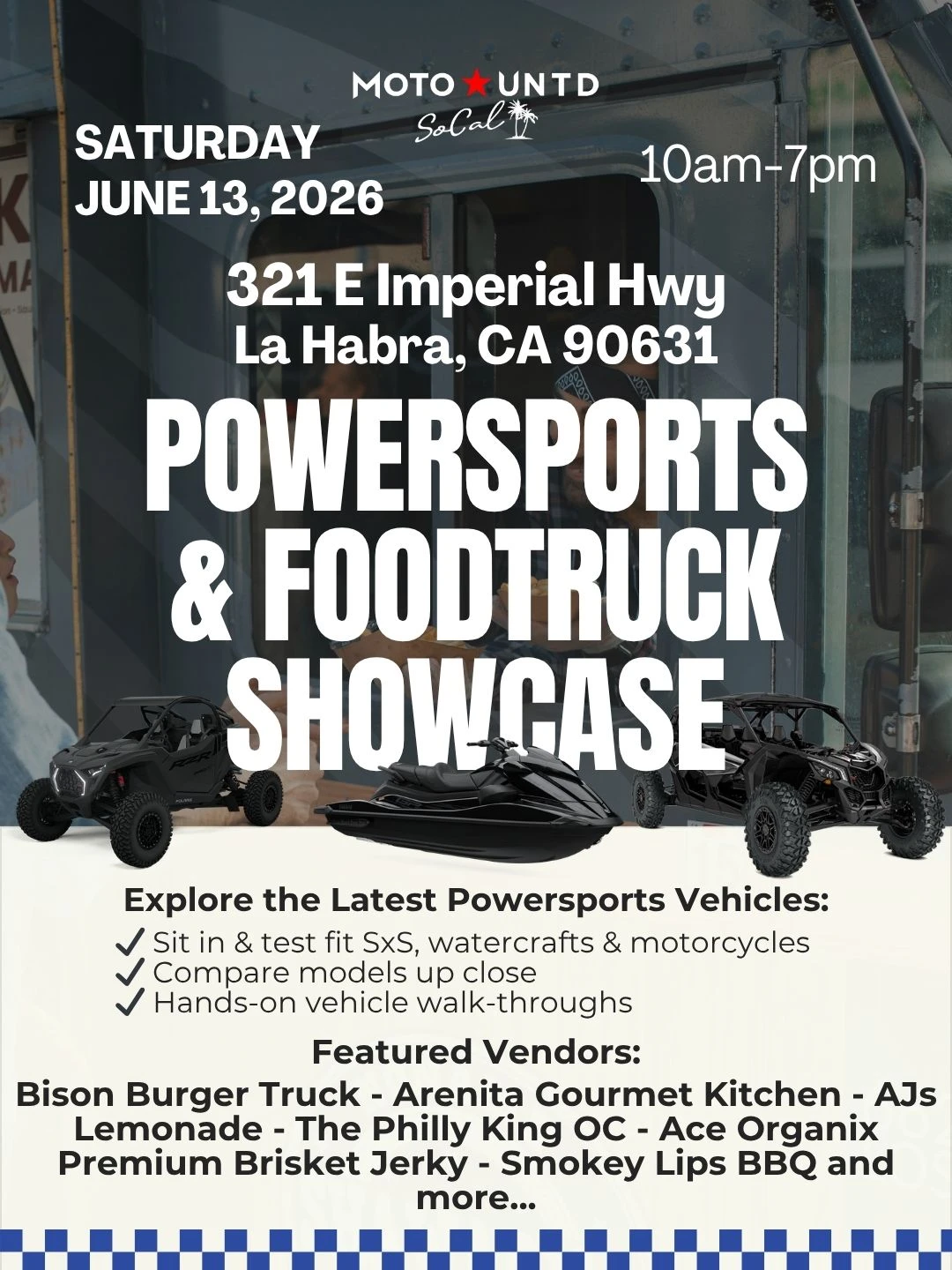 Los Angeles Powersports & Foodtruck Showcase at Moto United La Habra
